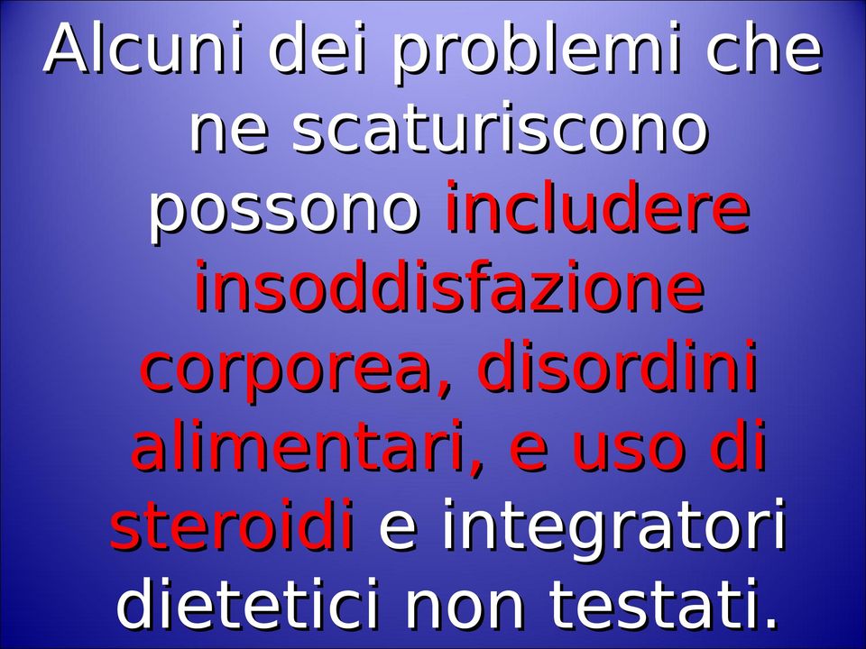 corporea, disordini alimentari, e uso