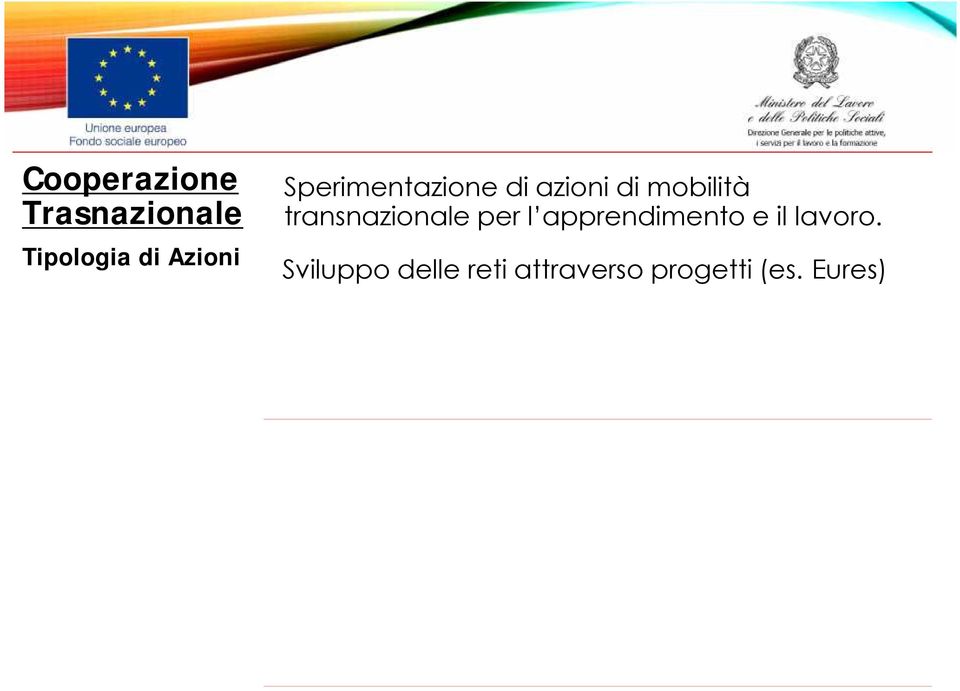 transnazionale per l apprendimento e il