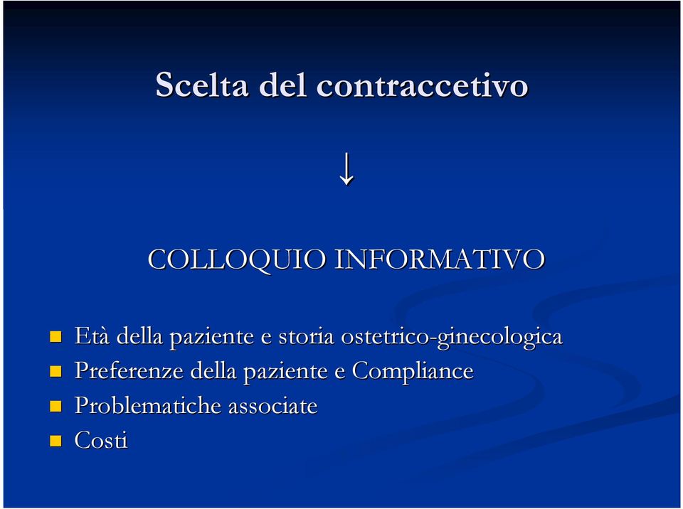 ostetrico-ginecologica Preferenze della