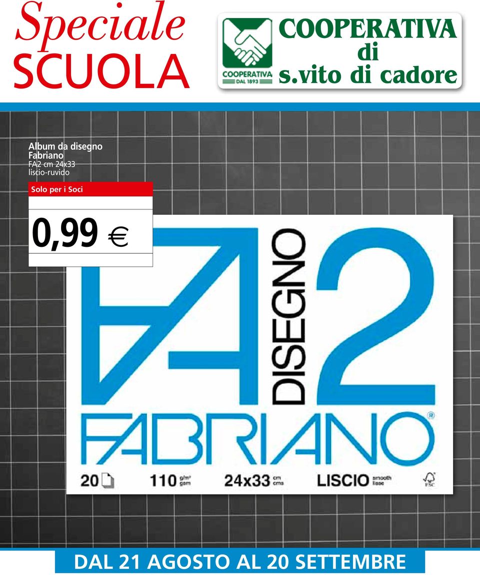 Fabriano FA2 cm 24x33