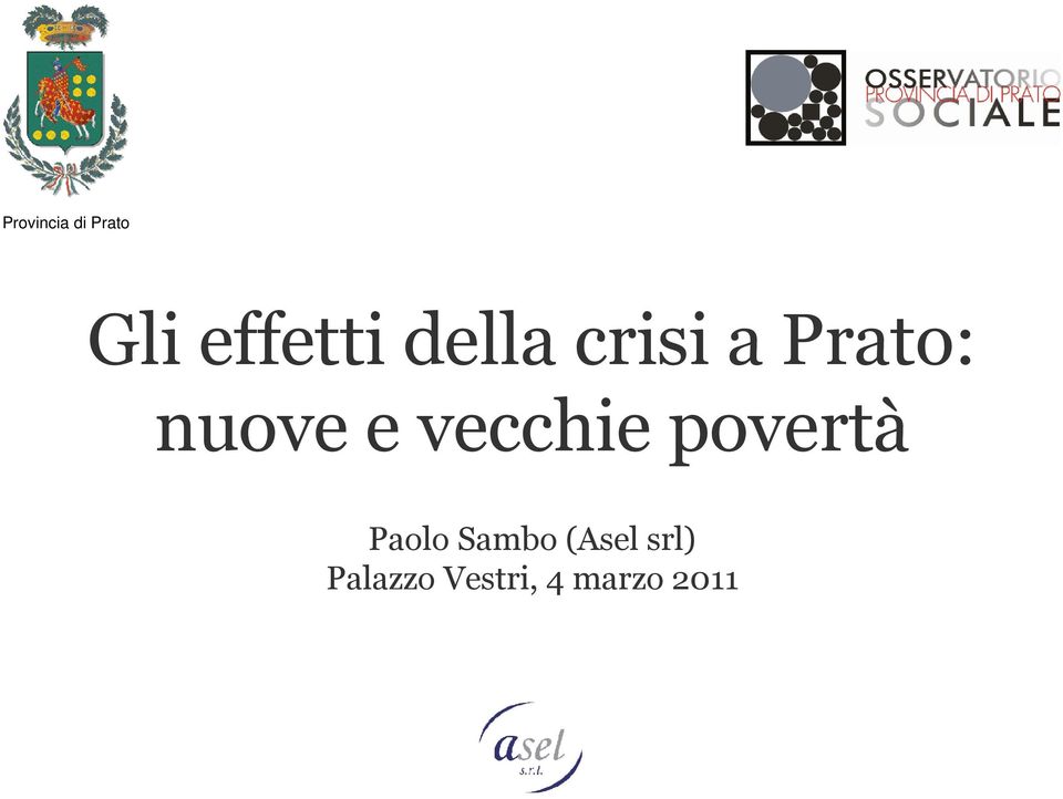 vecchie povertà Paolo Sambo