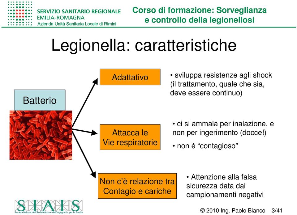 per inalazione, e non per ingerimento (docce!