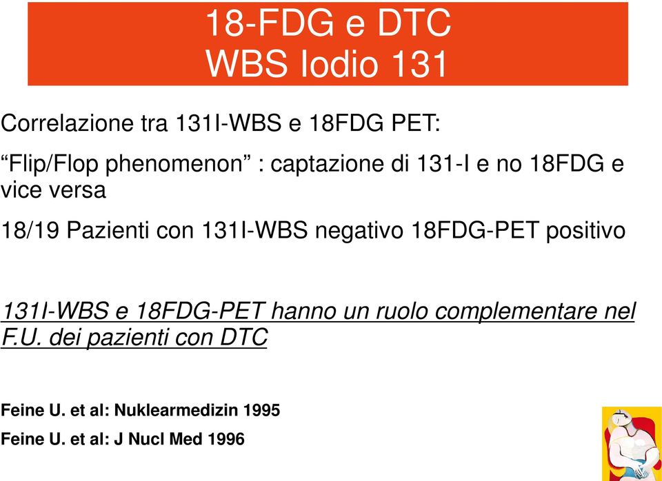 131I-WBS negativo 18FDG-PET positivo 131I-WBS e 18FDG-PET hanno un ruolo