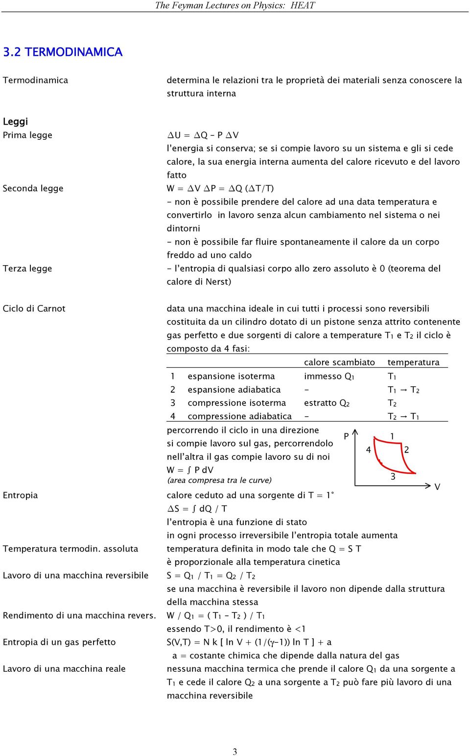 temperatura e convertirlo in lavoro senza alcun cambiamento nel sistema o nei dintorni - non è possibile far fluire spontaneamente il calore da un corpo freddo ad uno caldo - l entropia di qualsiasi