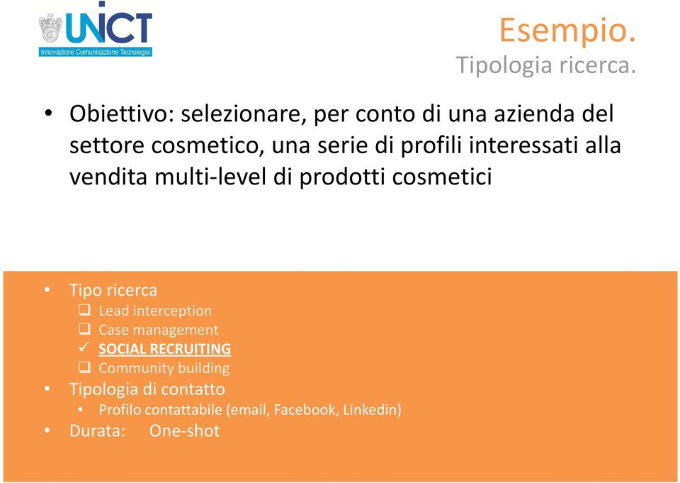 profili interessati alla vendita multi-level di prodotti cosmetici Tipo ricerca Lead