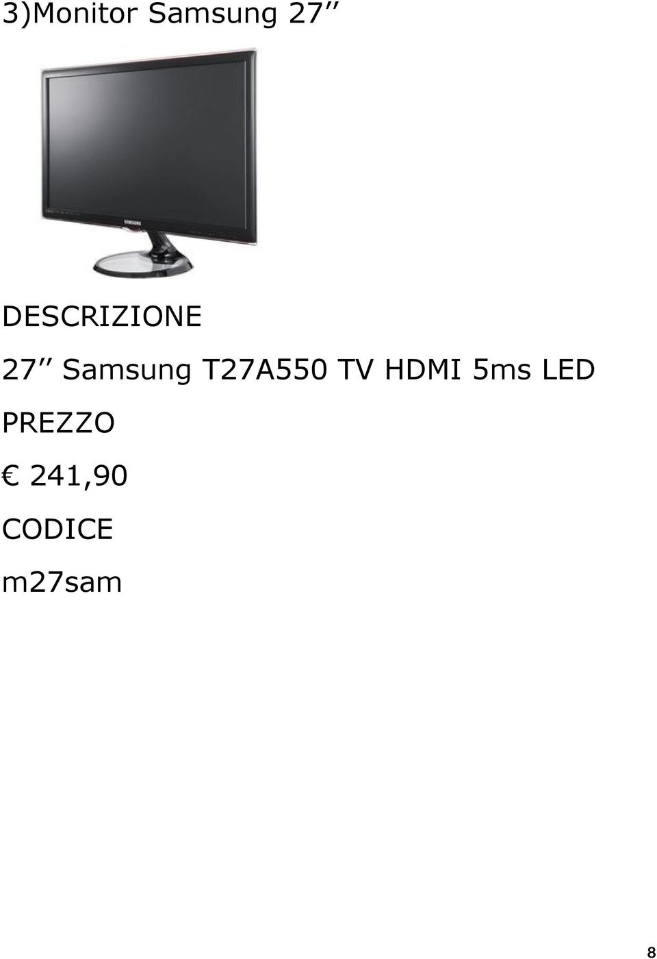 T27A550 TV HDMI