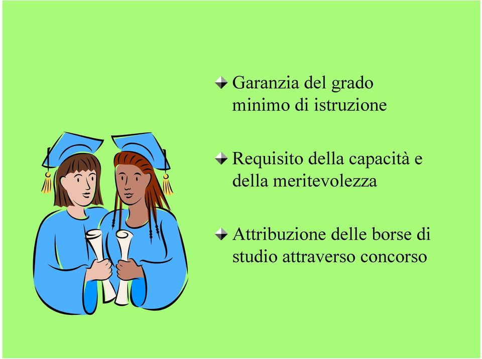 e della meritevolezza Attribuzione