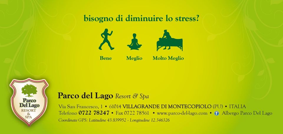 61014 VILLAGRANDE DI MONTECOPIOLO (PU) ITALIA Telefono 0722 78247 Fax