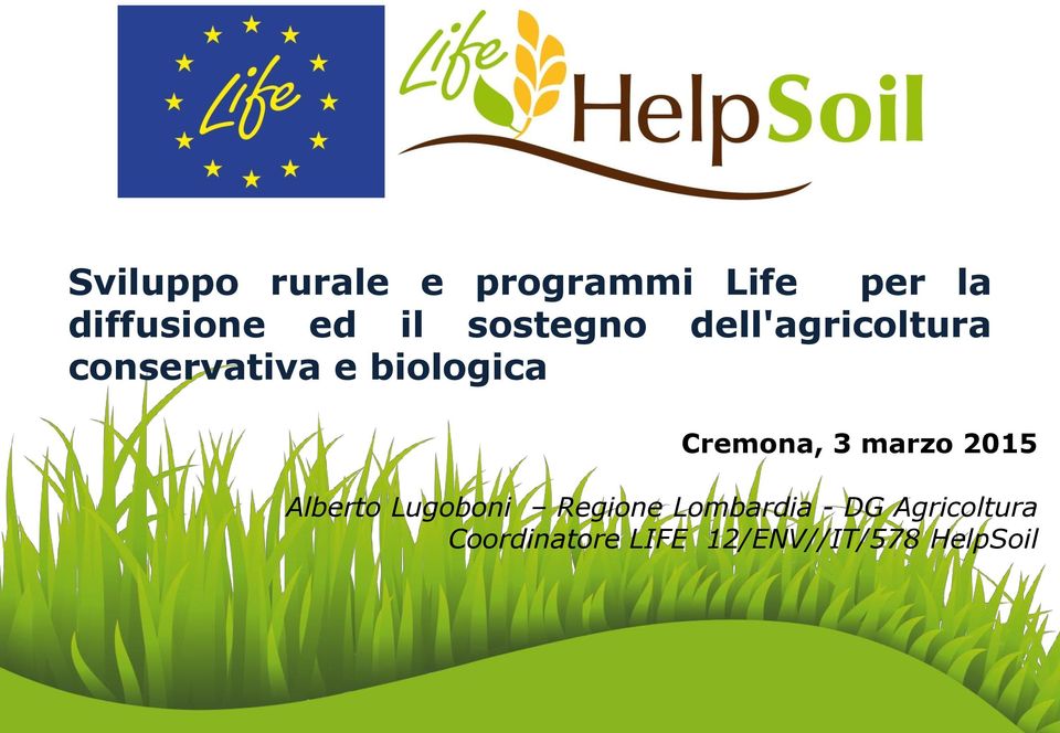 Cremona, 3 marzo 2015 Alberto Lugoboni Regione