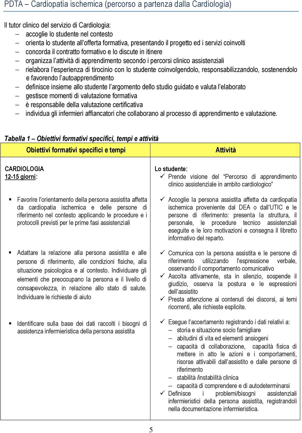 esperienza di tirocinio con lo studente coinvolgendolo, responsabilizzandolo, sostenendolo e favorendo l autoapprendimento definisce insieme allo studente l argomento dello studio guidato e valuta l