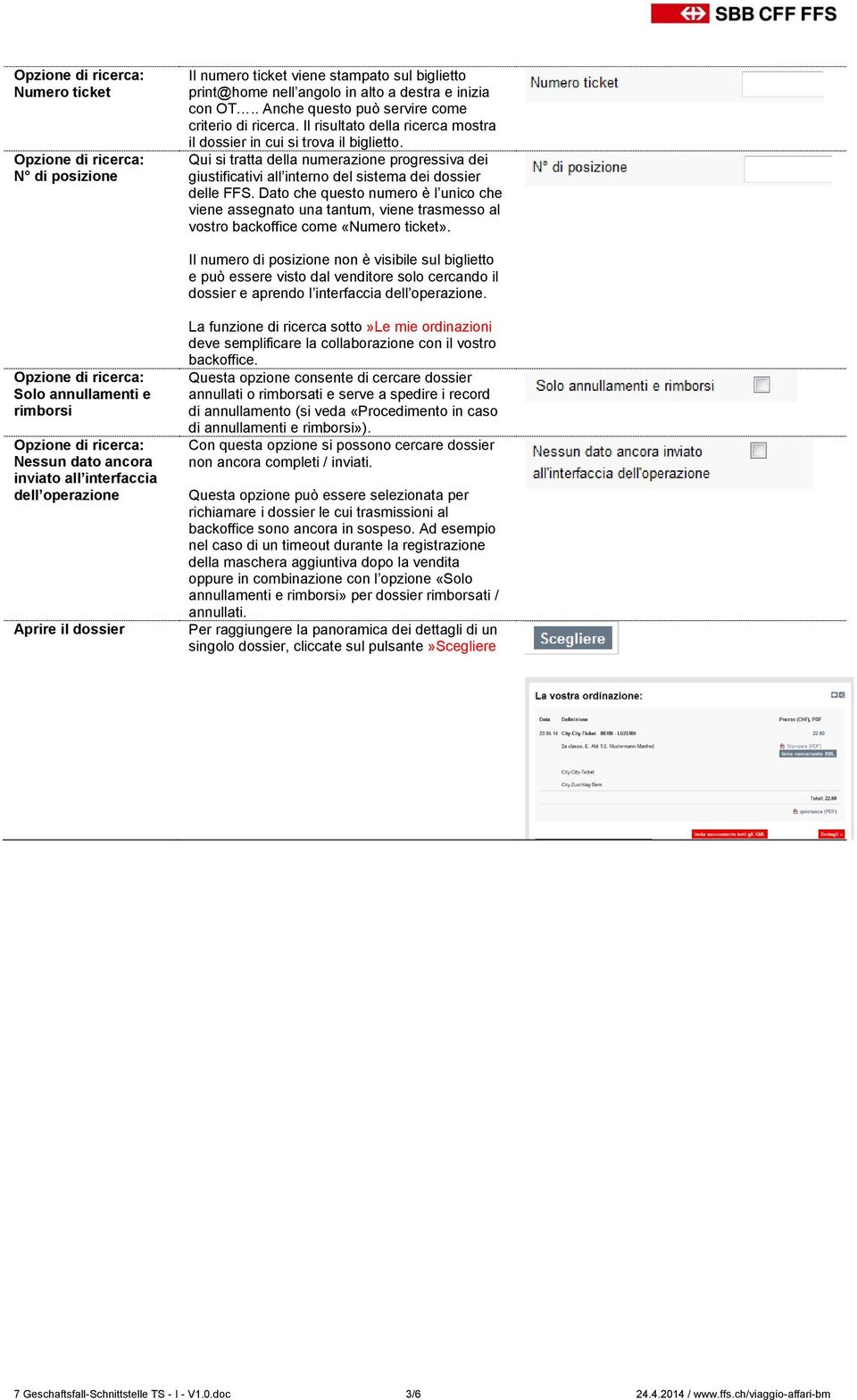 Dato che questo numero è l unico che viene assegnato una tantum, viene trasmesso al vostro backoffice come «Numero ticket».