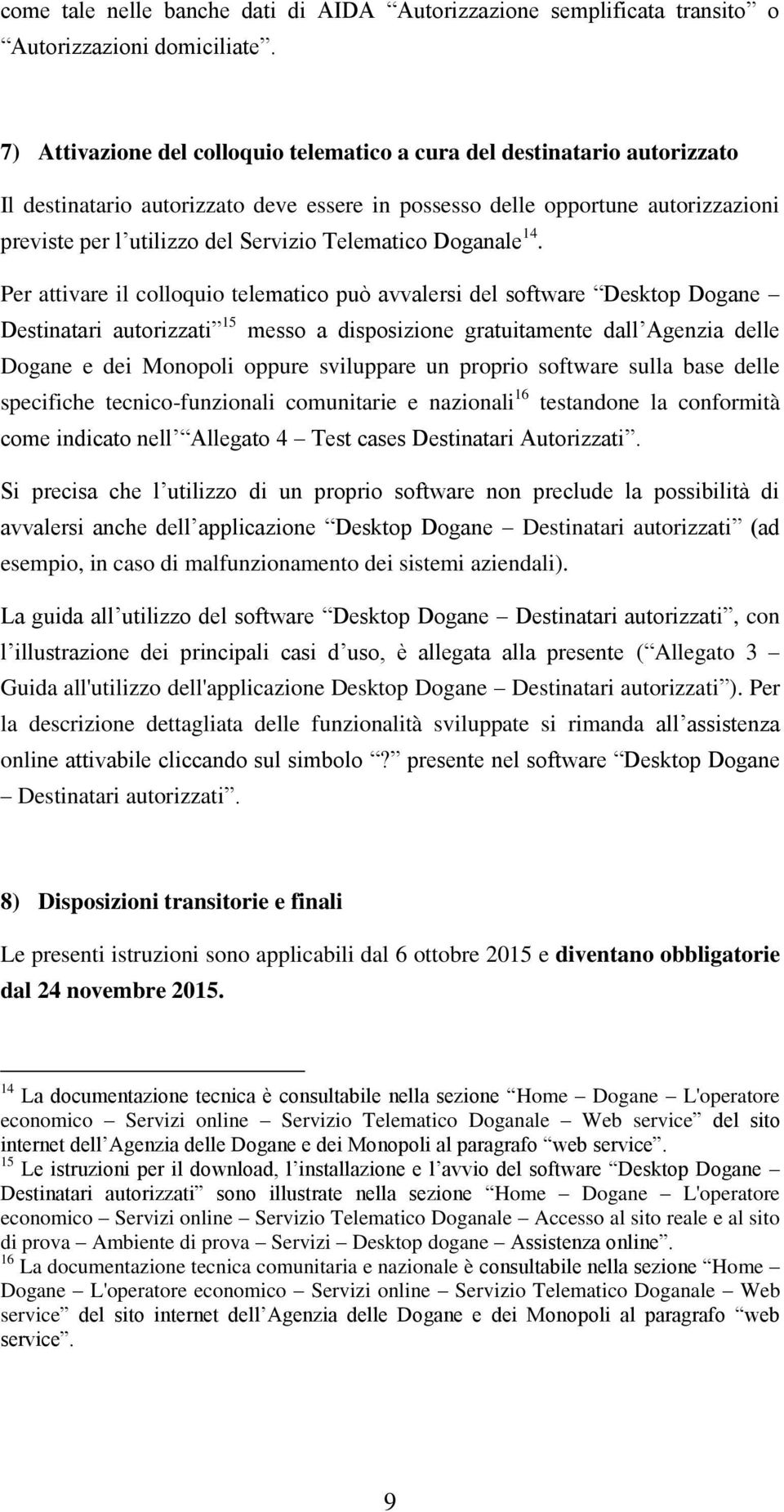 Telematico Doganale 14.