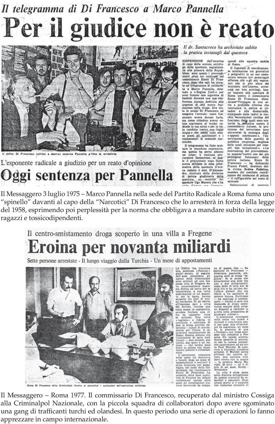 Il Messaggero Roma 1977.