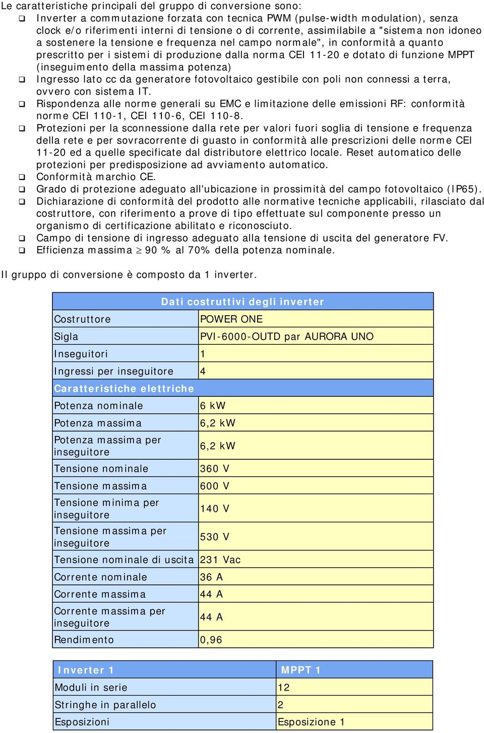 MPPT (inseguimento della massima potenza) Ingresso lato cc da generatore fotovoltaico gestibile con poli non connessi a terra, ovvero con sistema IT.