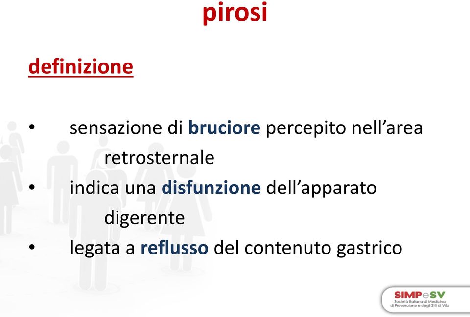 retrosternale indica una disfunzione