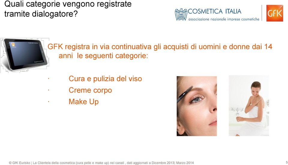 GFK registra in via continuativa gli acquisti di