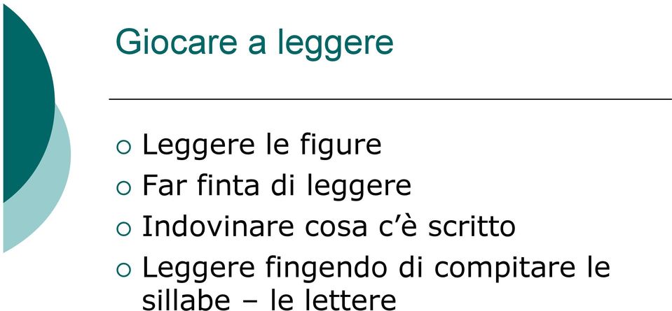 Indovinare cosa c è scritto