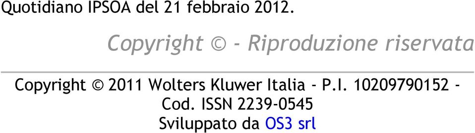 Copyright 2011 Wolters Kluwer It