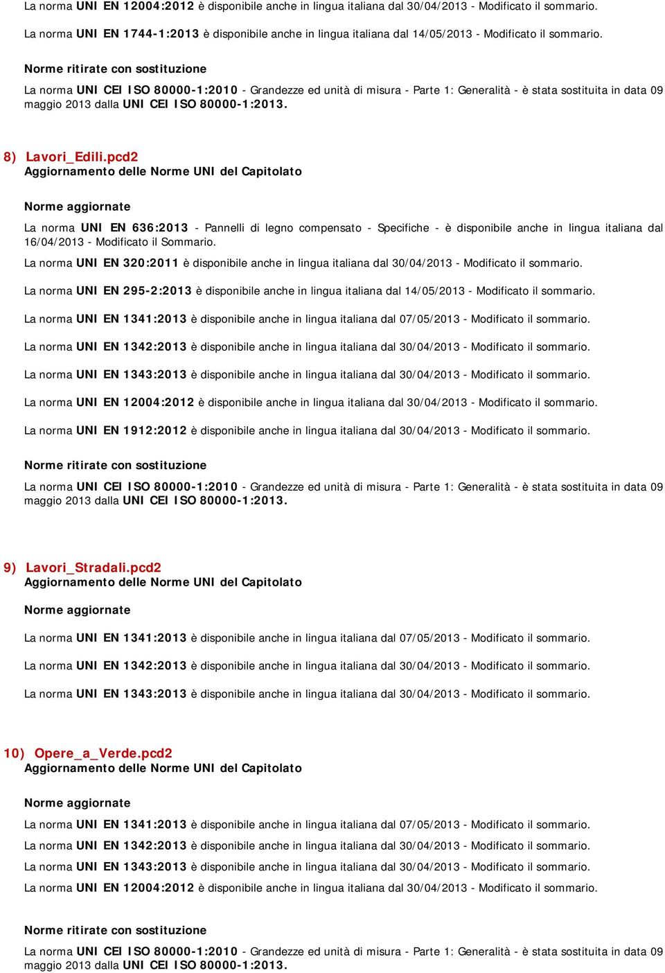 pcd2 La norma UNI EN 636:2013 - Pannelli di legno compensato - Specifiche - è disponibile anche in lingua