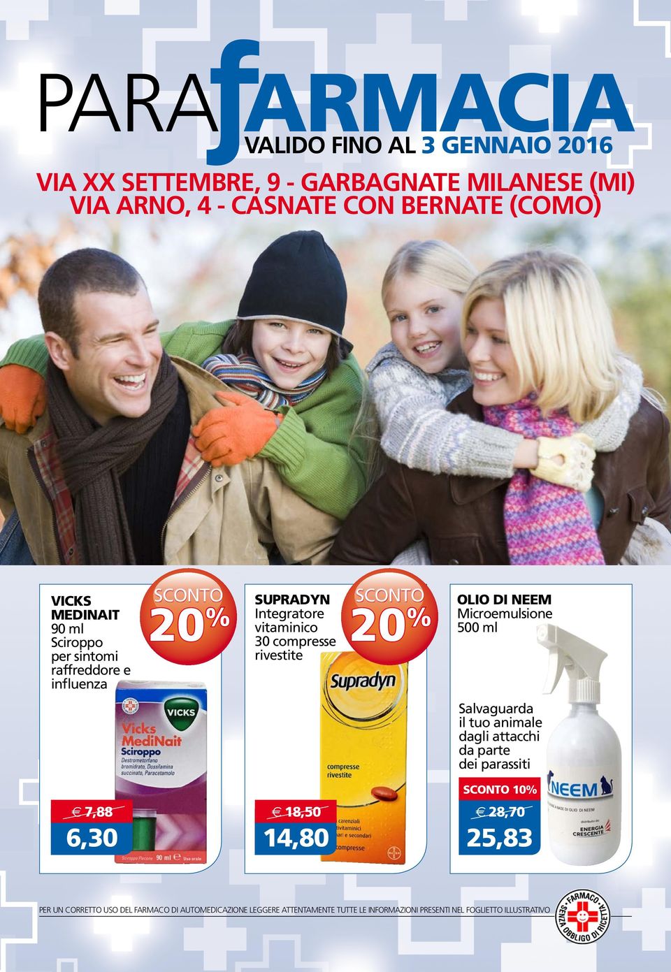 influenza SUPRADYN vitaminico 30 compresse rivestite OLIO DI NEEM Microemulsione 500 ml