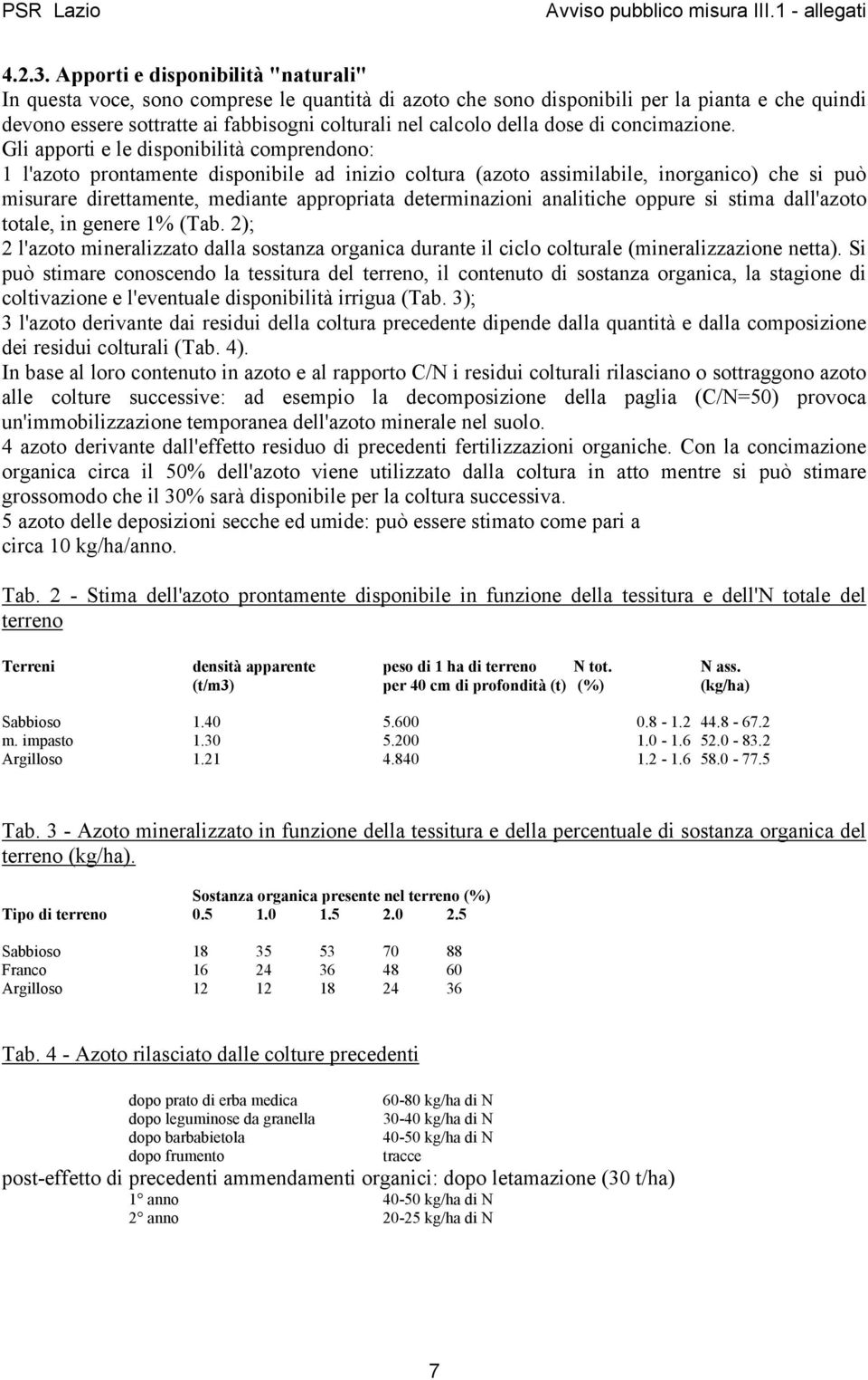 dose di concimazione.