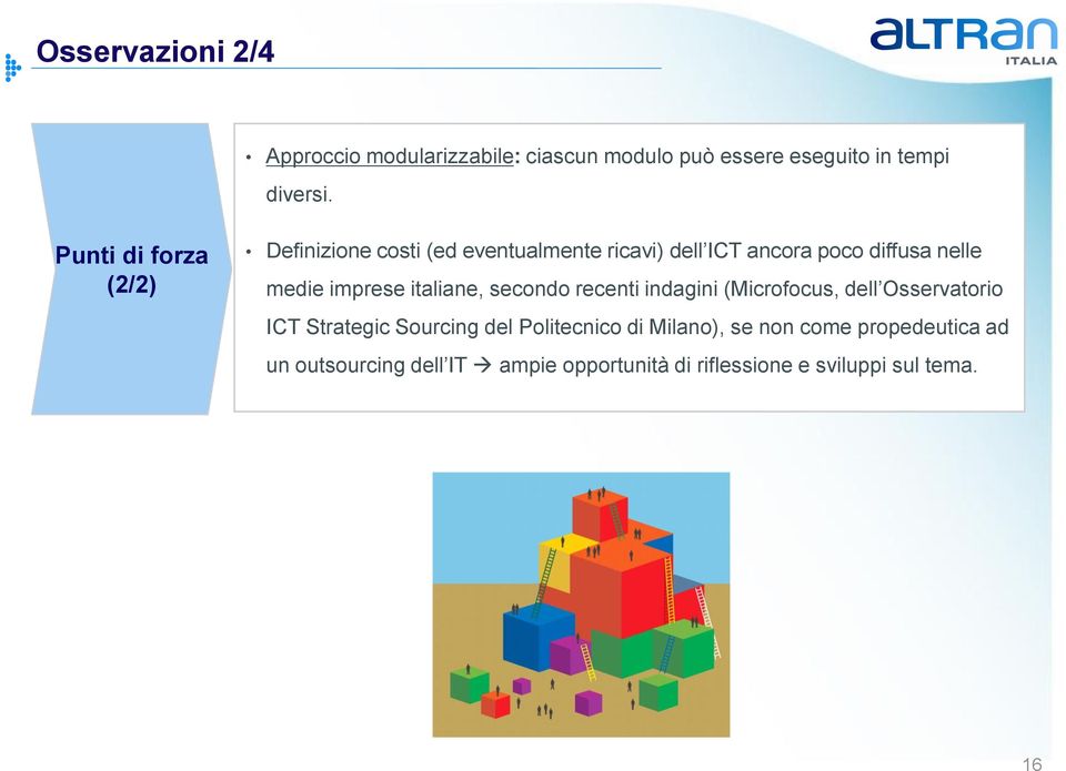 imprese italiane, secondo recenti indagini (Microfocus, dell Osservatorio ICT Strategic Sourcing del