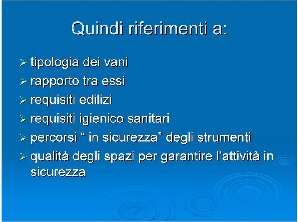 sanitari percorsi in sicurezza degli strumenti