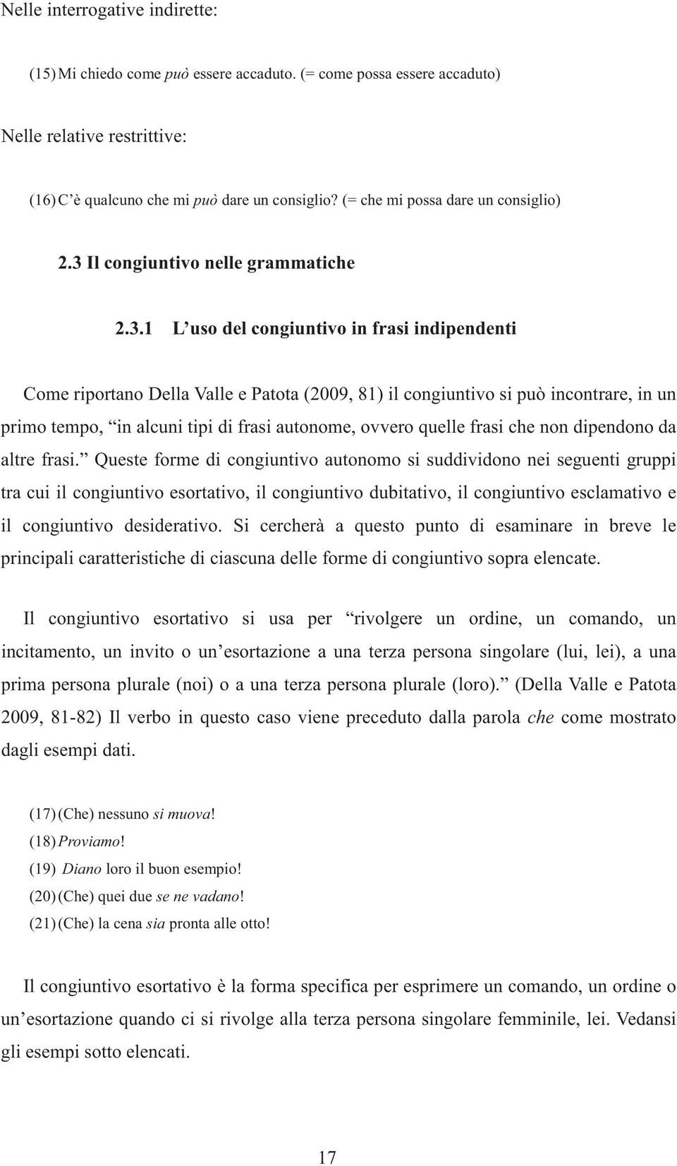 Il congiuntivo nelle grammatiche 2.3.