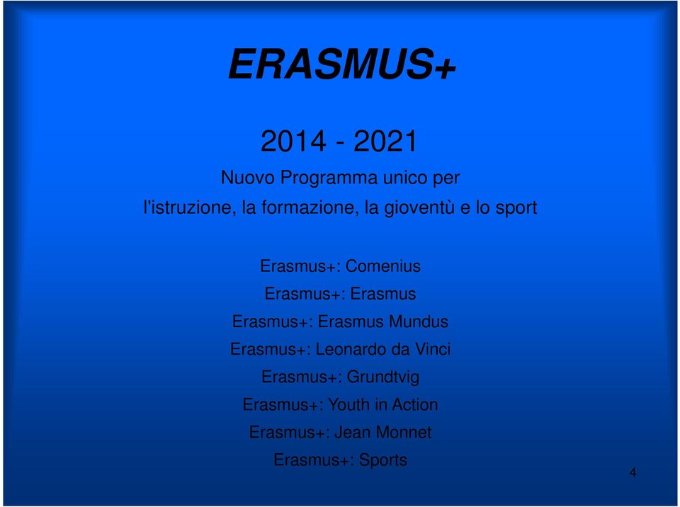 Erasmus+: Erasmus Mundus Erasmus+: Leonardo da Vinci Erasmus+: