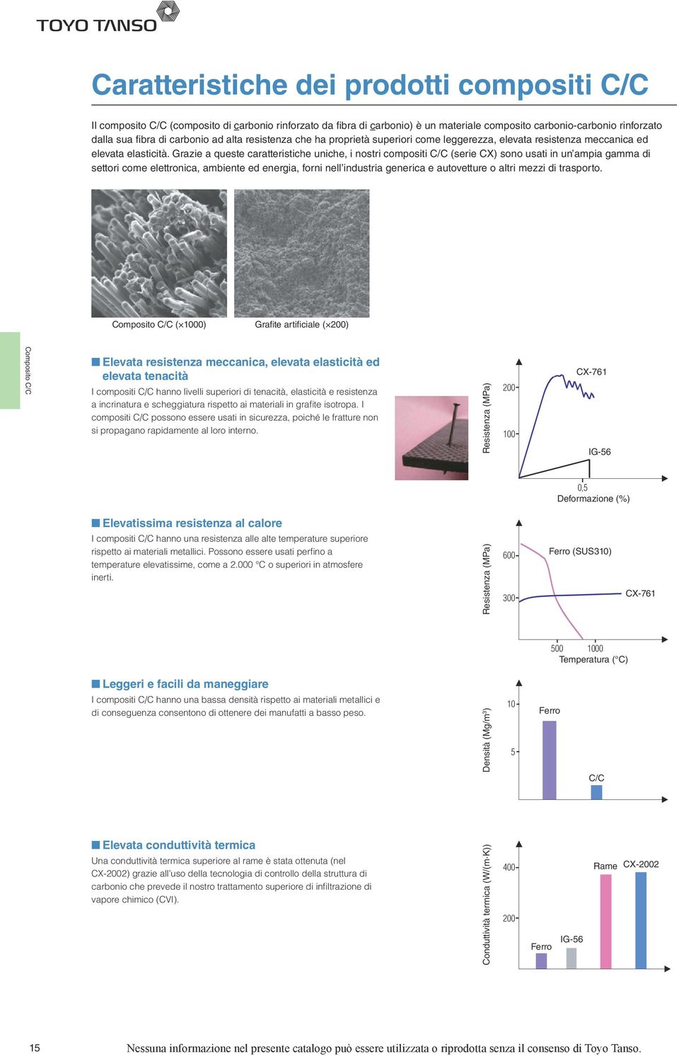 Grazie a queste caratteristiche uniche, i nostri compositi C/C (serie CX) sono usati in un ampia gamma di settori come elettronica, ambiente ed energia, forni nell industria generica e autovetture o