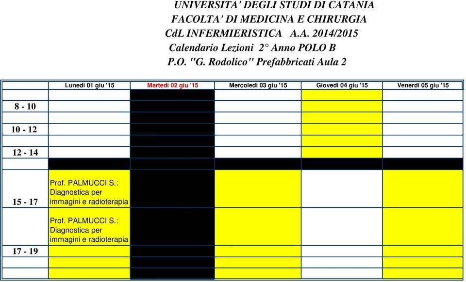 Mercoledi 03 giu '15