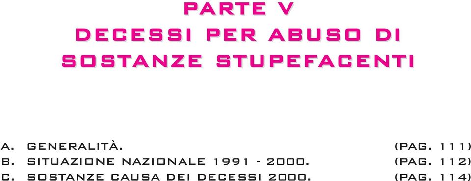 SITUAZIONE NAZIONALE 1991-2000. (PAG.