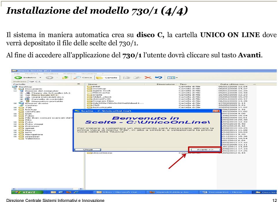 depositato il file delle scelte del 730/1.