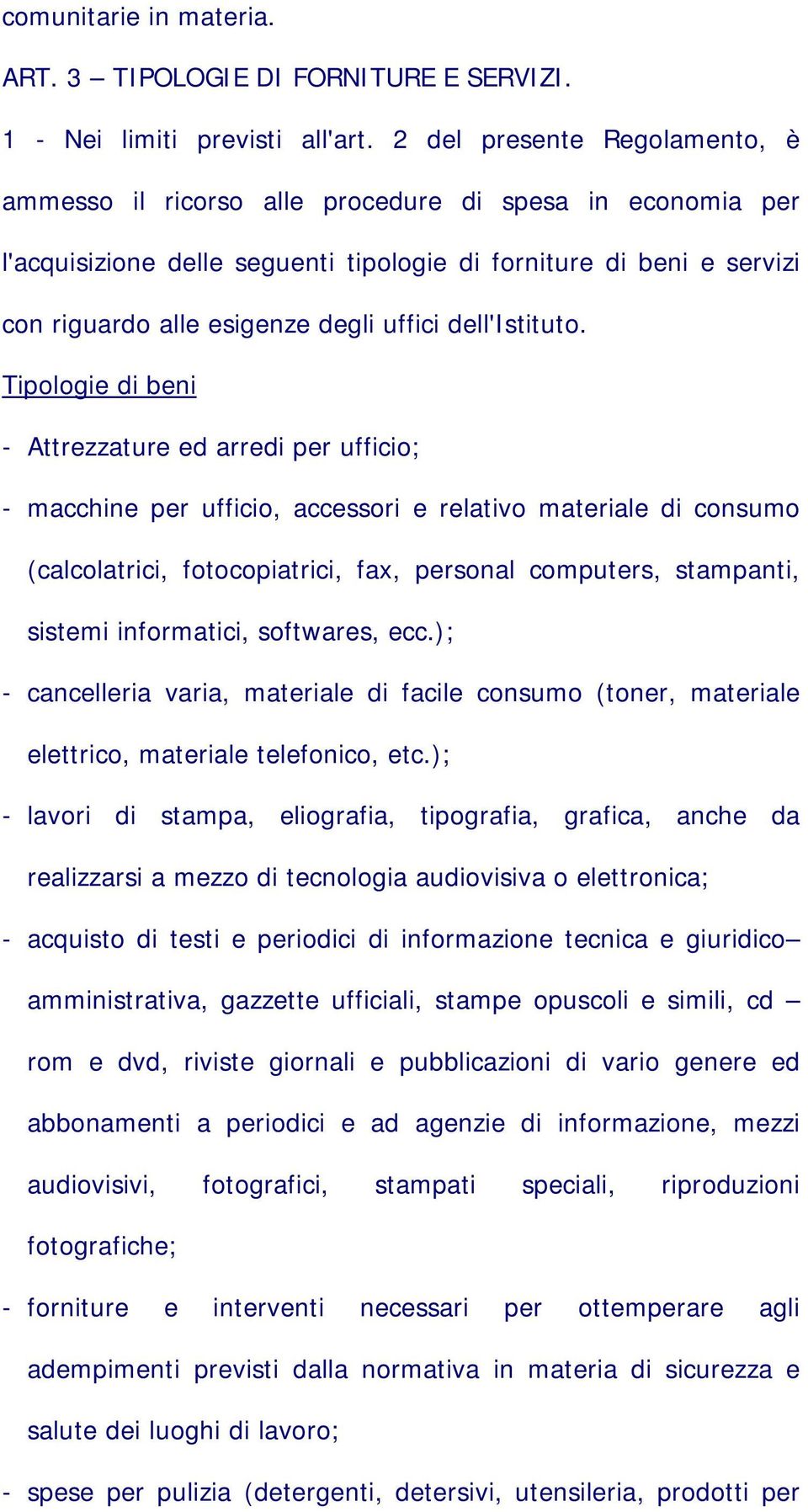 dell'istituto.