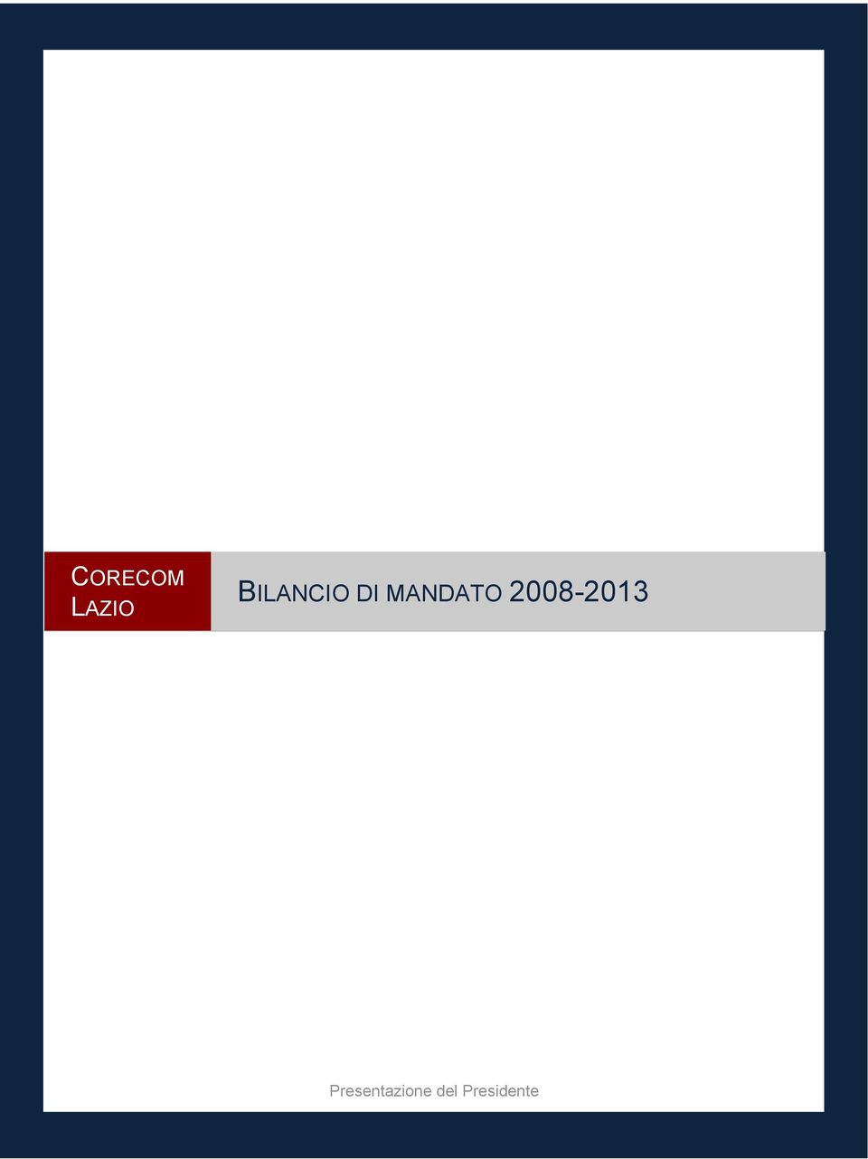 MANDATO 2008-2013