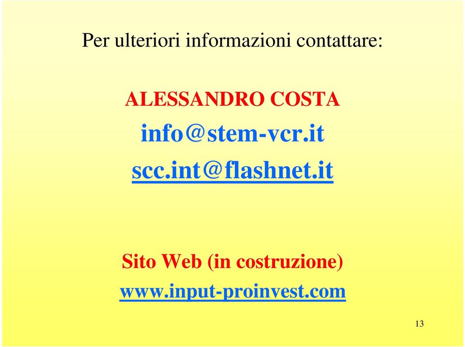 info@stem-vcr.it scc.int@flashnet.