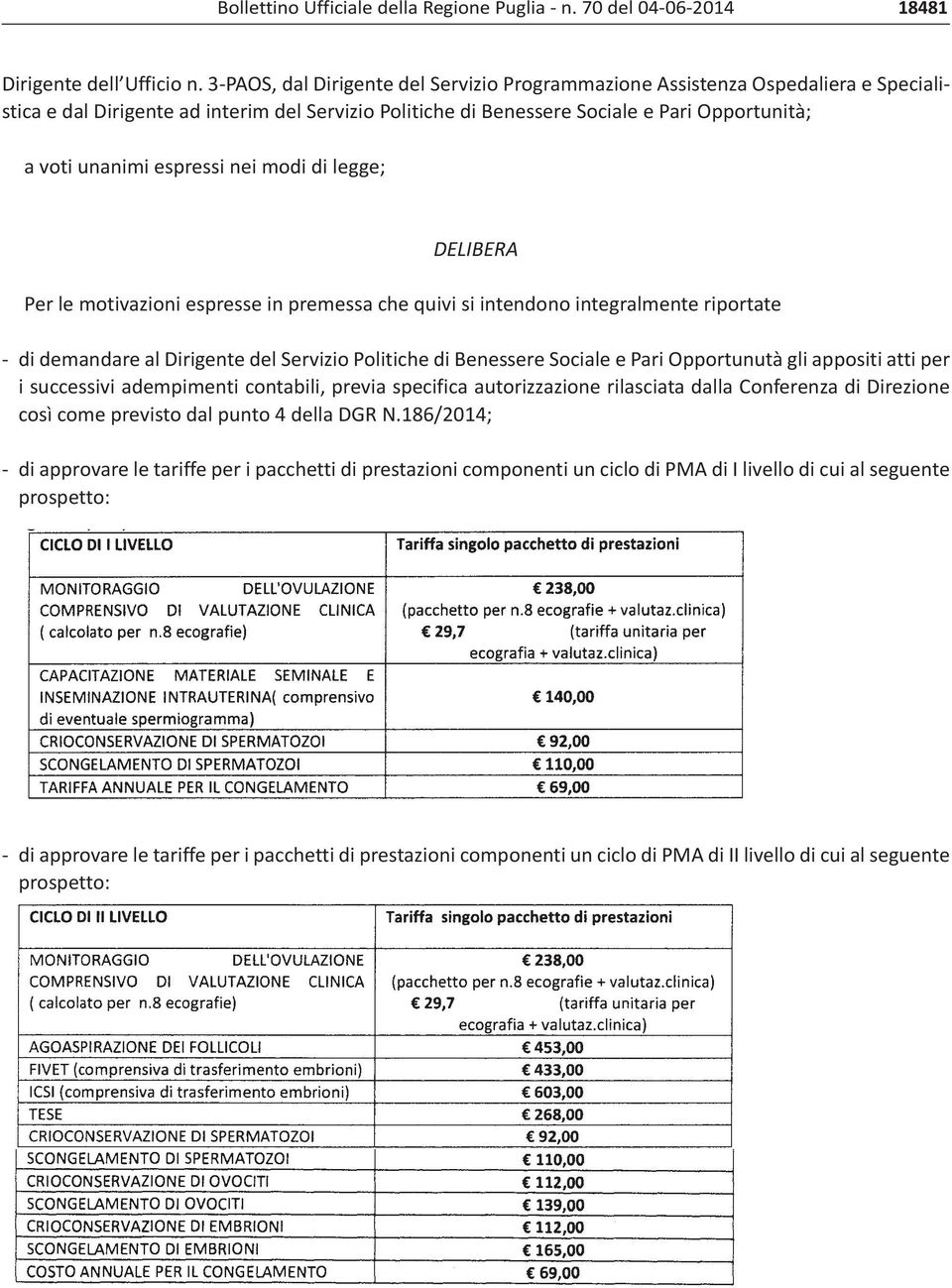 espressi nei modi di legge; DELIBERA Per le motivazioni espresse in premessa che quivi si intendono integralmente riportate di demandare al Dirigente del Servizio Politiche di Benessere Sociale e