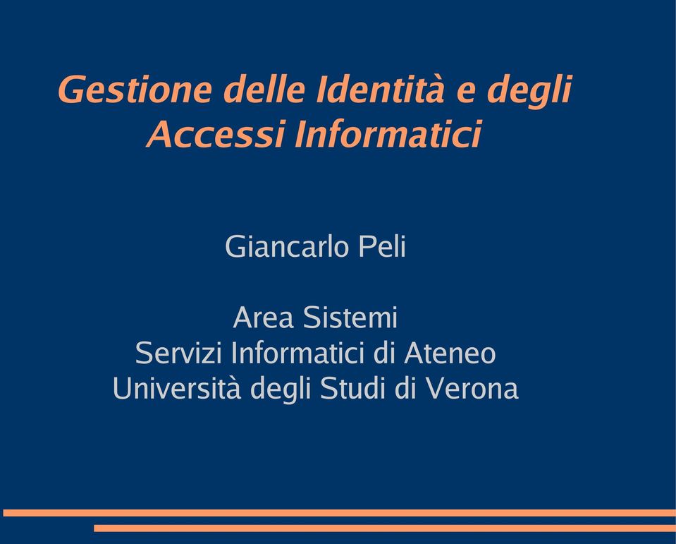 Area Sistemi Servizi Informatici di