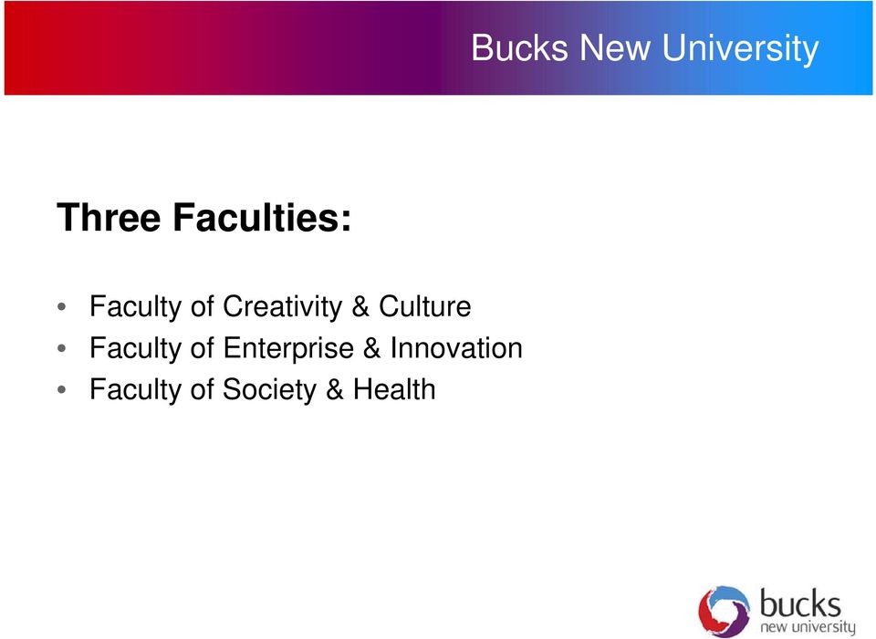 & Culture Faculty of Enterprise