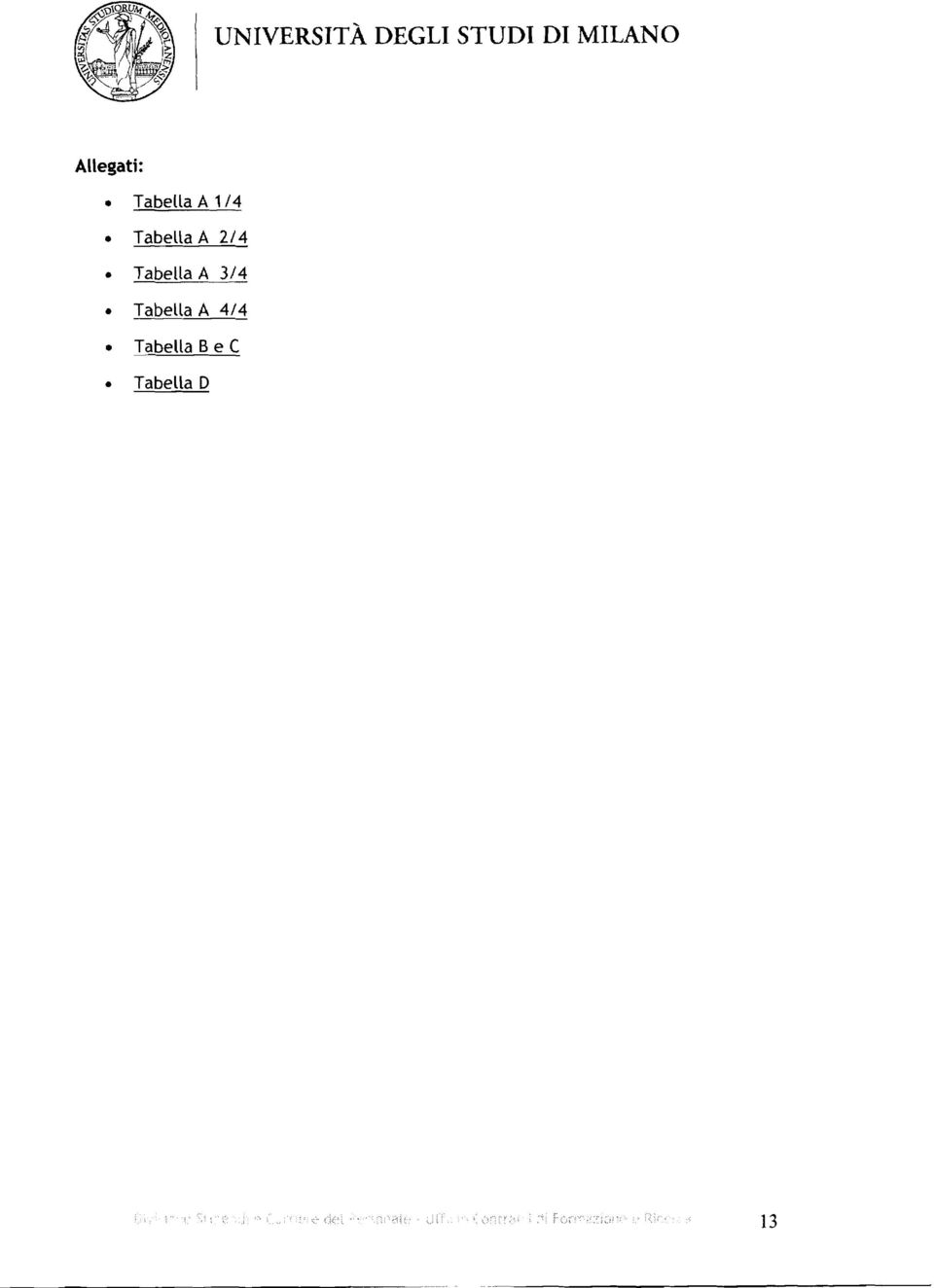 Tabella A 214 6 Tabella A 3/4