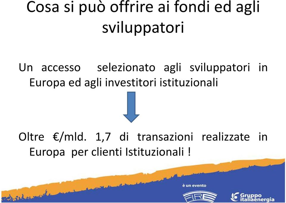 investitori istituzionali Oltre /mld.