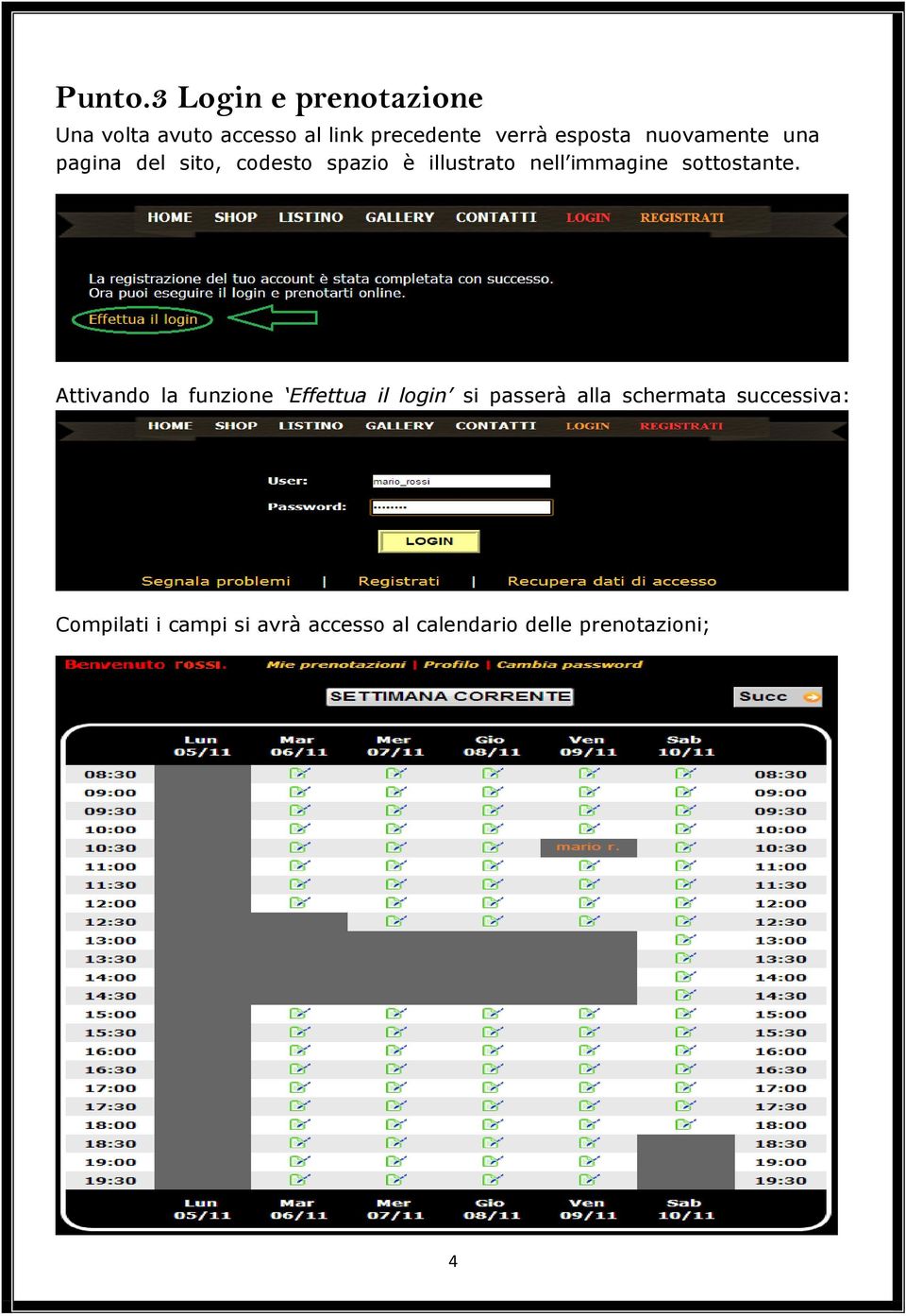 nuovamente una pagina del sito, codesto spazio è illustrato nell immagine