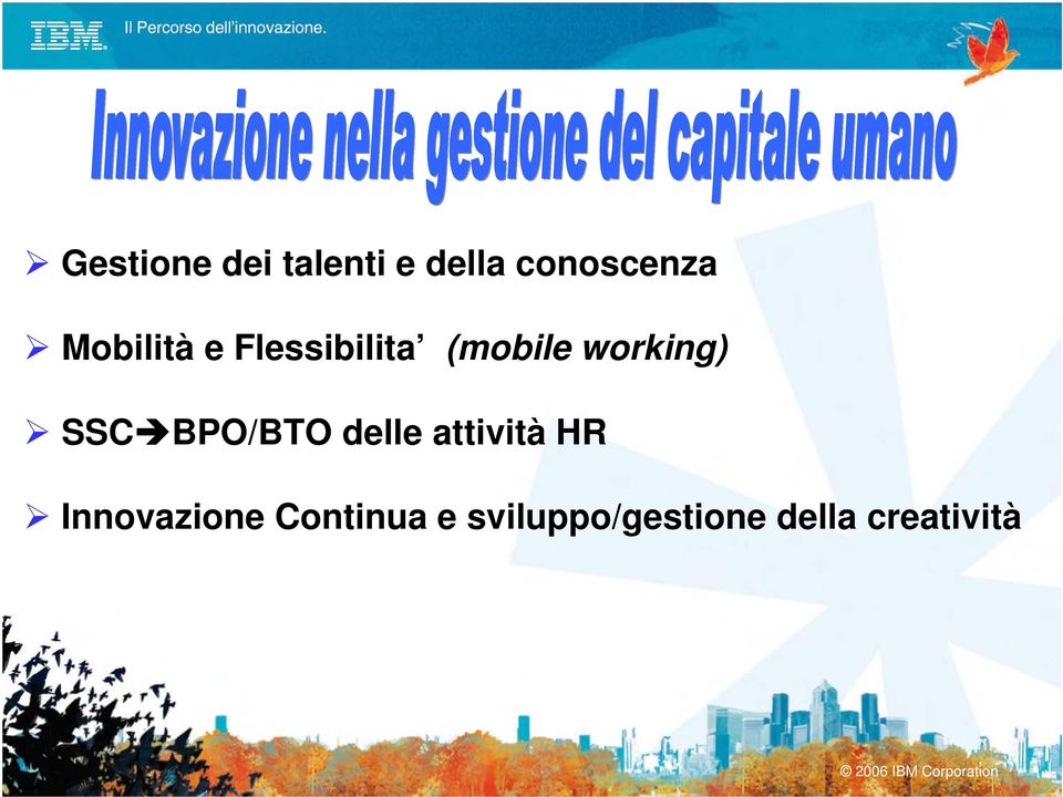 SSC BPO/BTO delle attività HR Innovazione