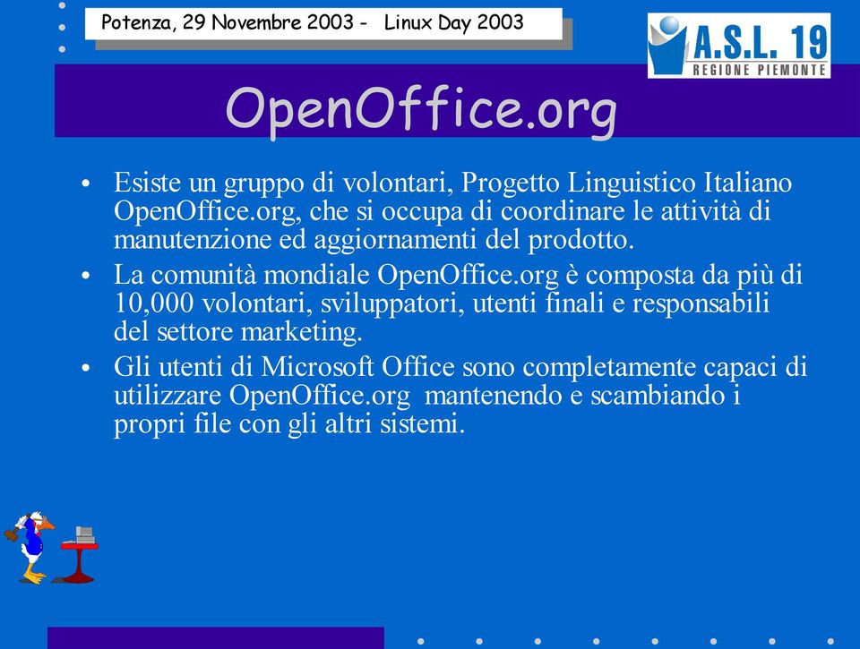 La comunità mondiale OpenOffice.