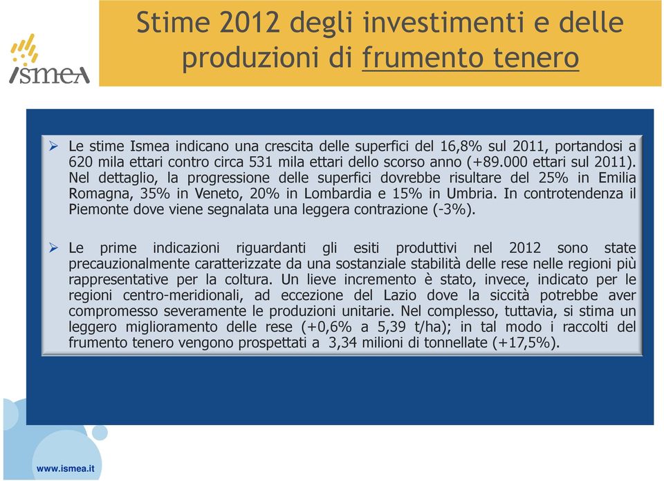 In controtendenza il Piemonte dove viene segnalata una leggera contrazione (-3%).