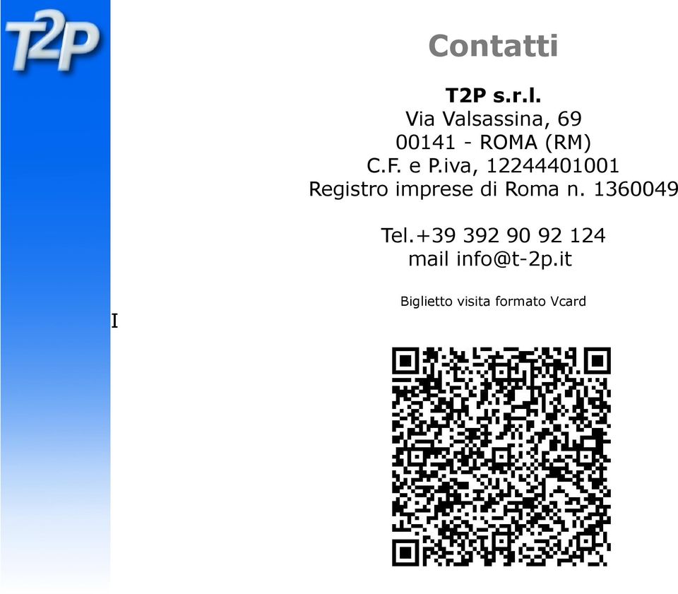 iva, 12244401001 Registro imprese di Roma n.