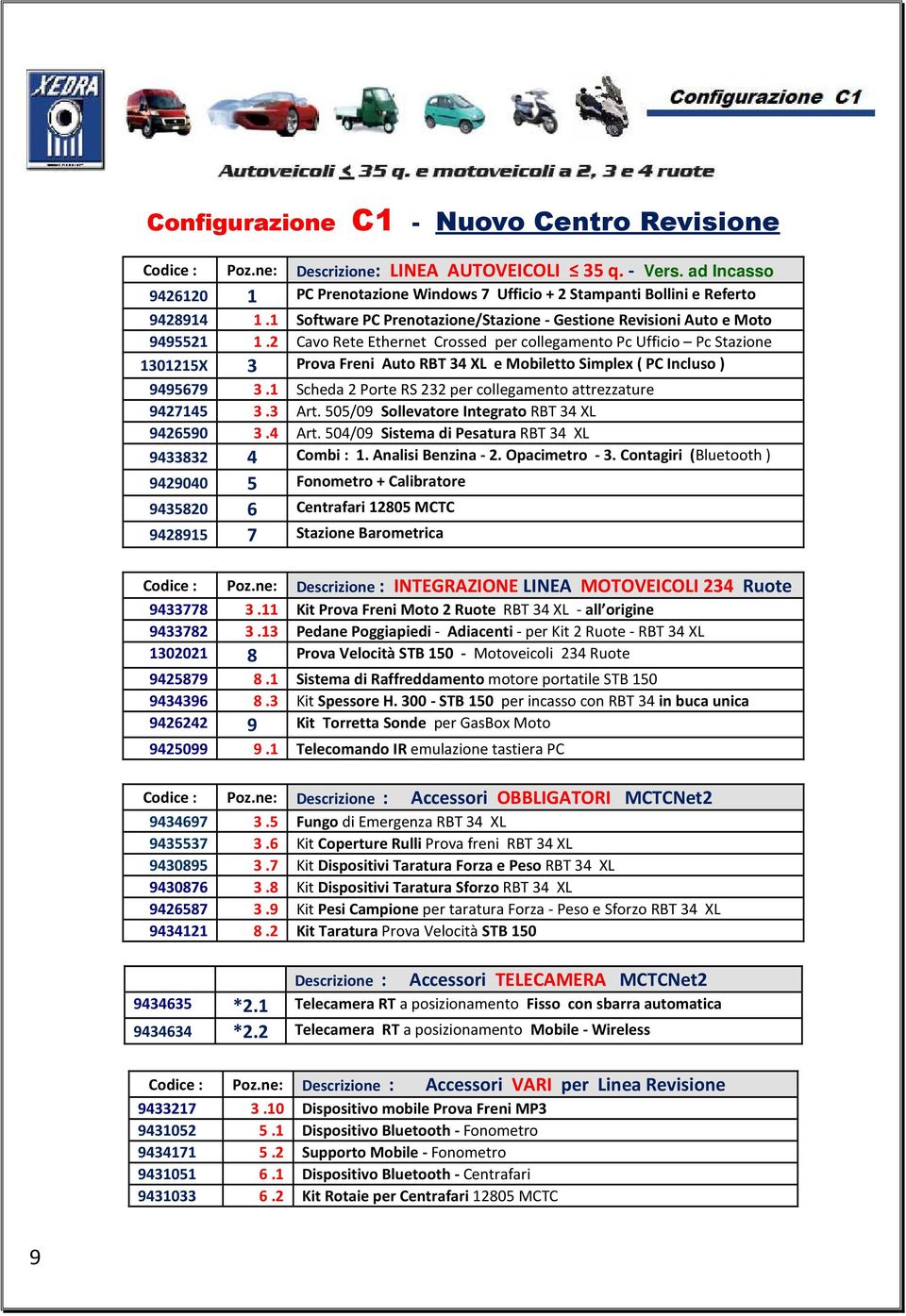 2 Cavo Rete Ethernet Crossed per collegamento Pc Ufficio Pc Stazione 1301215X 3 Prova Freni Auto RBT 34 XL e Mobiletto Simplex ( PC Incluso ) 9495679 3.