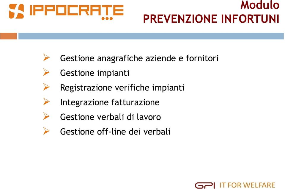 Registrazione verifiche impianti Integrazione