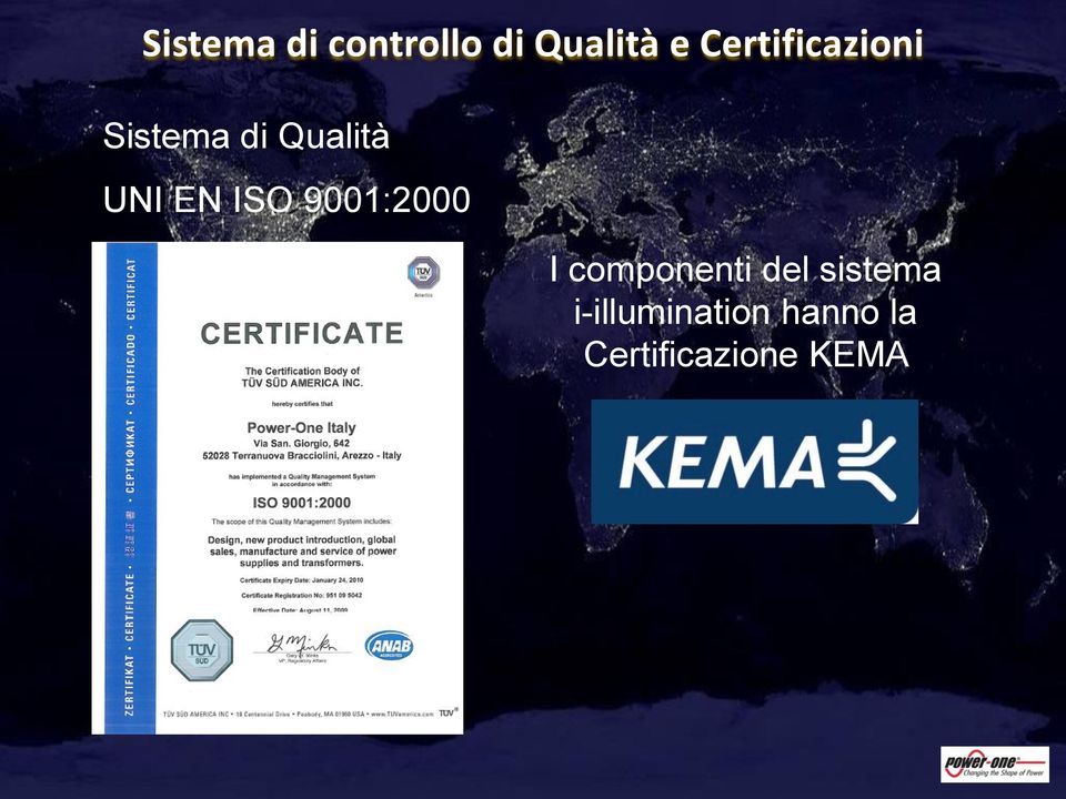 EN ISO 9001:2000 I componenti del