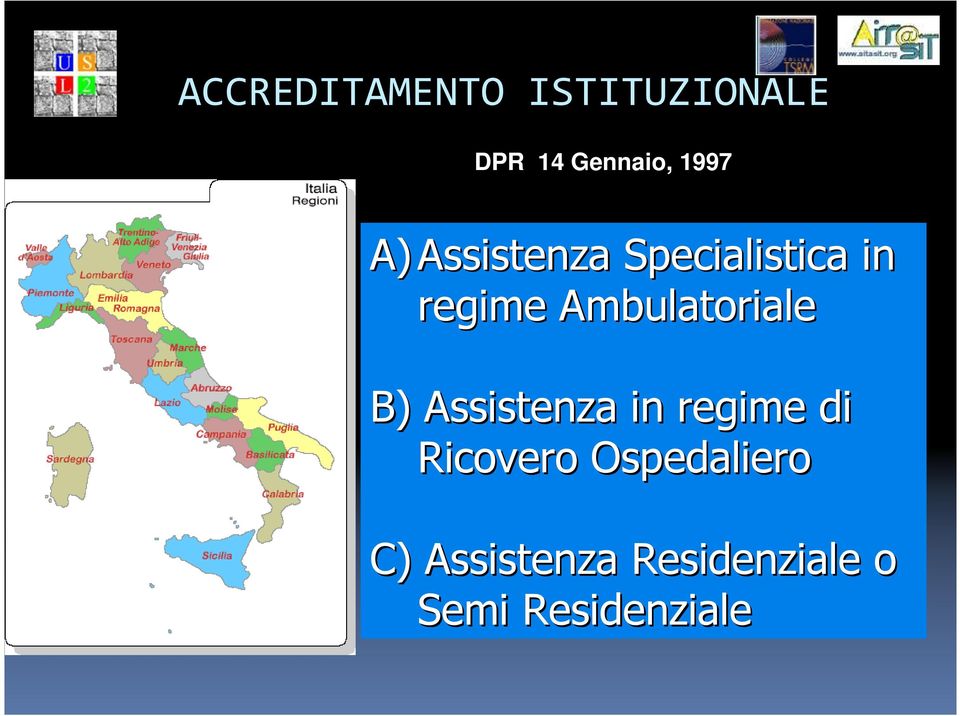 Assistenza in regime di Ricovero